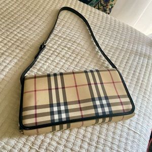 Authentic Burberry Nova Check Flap Bag 79987